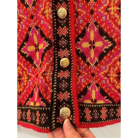 Doncaster Cardigan Sweater Pink M - Picture 3 of 6